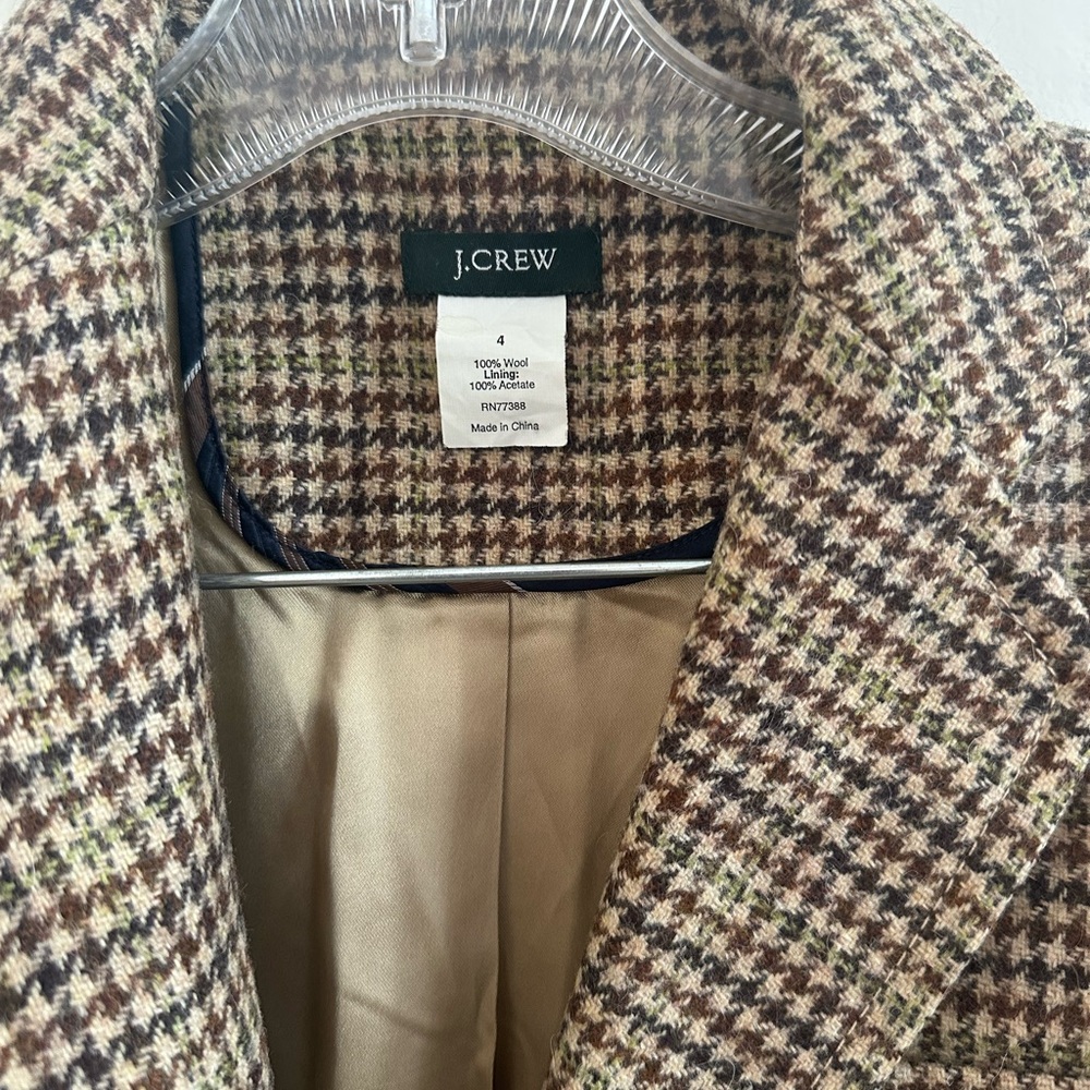 J.Crew Multicolor Houndstooth Blazer